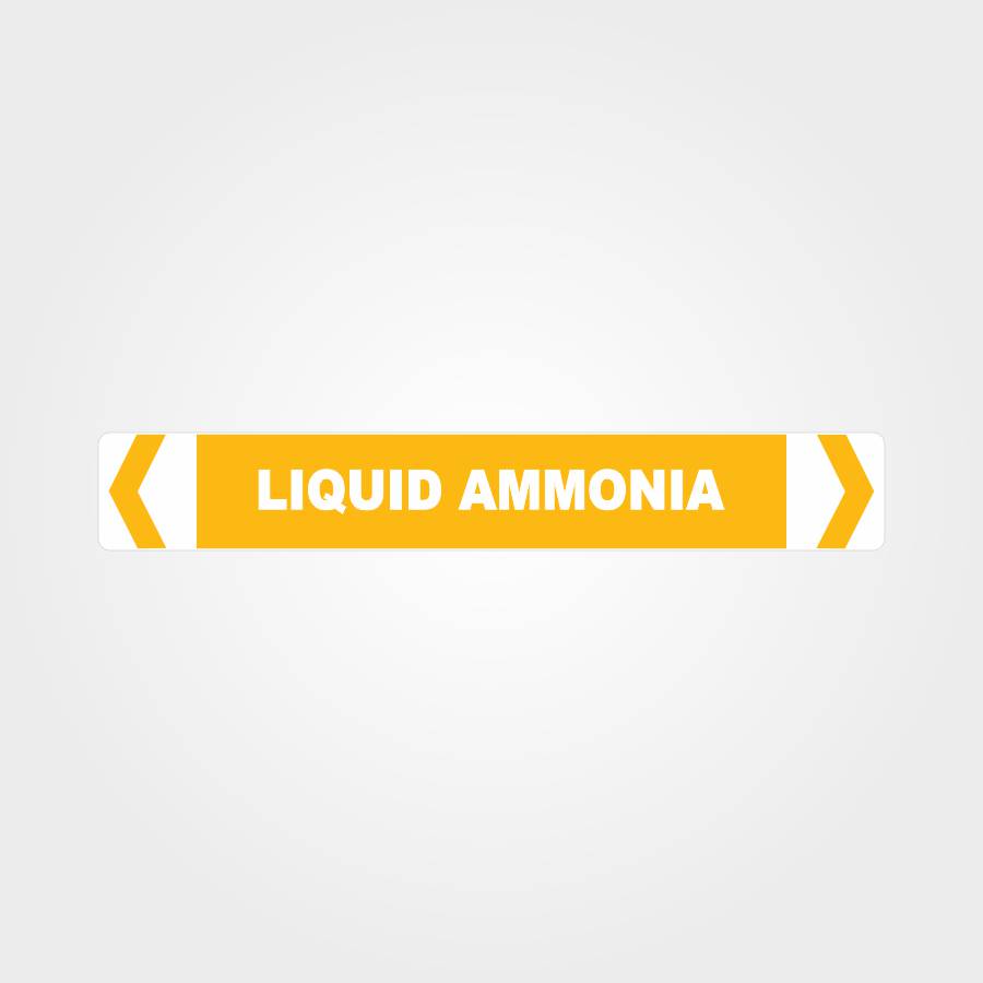 Custom Metal Sign,Liquid Ammonia Pipe Marker