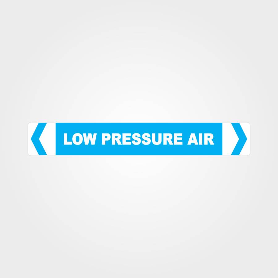 Custom Metal Sign,Low Pressure Air Pipe Marker