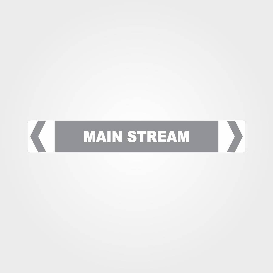 Custom Signs Outdoor Metal,Main Steam Pipe Marker