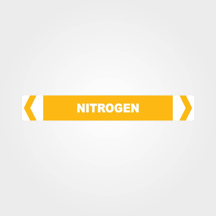 Customized Hazard Signs,Nitrogen Pipe Marker