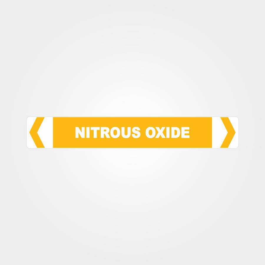 Customized Safety Signs,Nitrous Oxide Pipe Marker