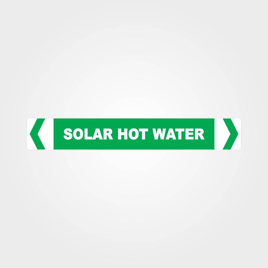 Custom Metal Sign,Solar Hot Water Pipe Marker