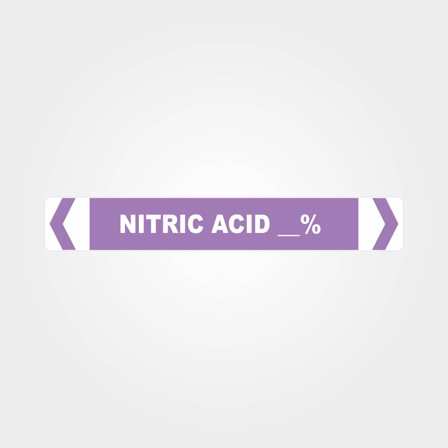 Custom Signs Personalized,Nitric Acid Percent Pipe Marker