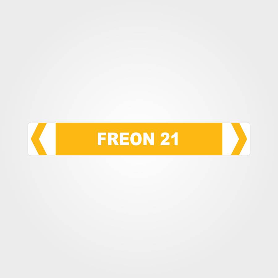 Custom Signs Personalized,Freon 21 Pipe Marker
