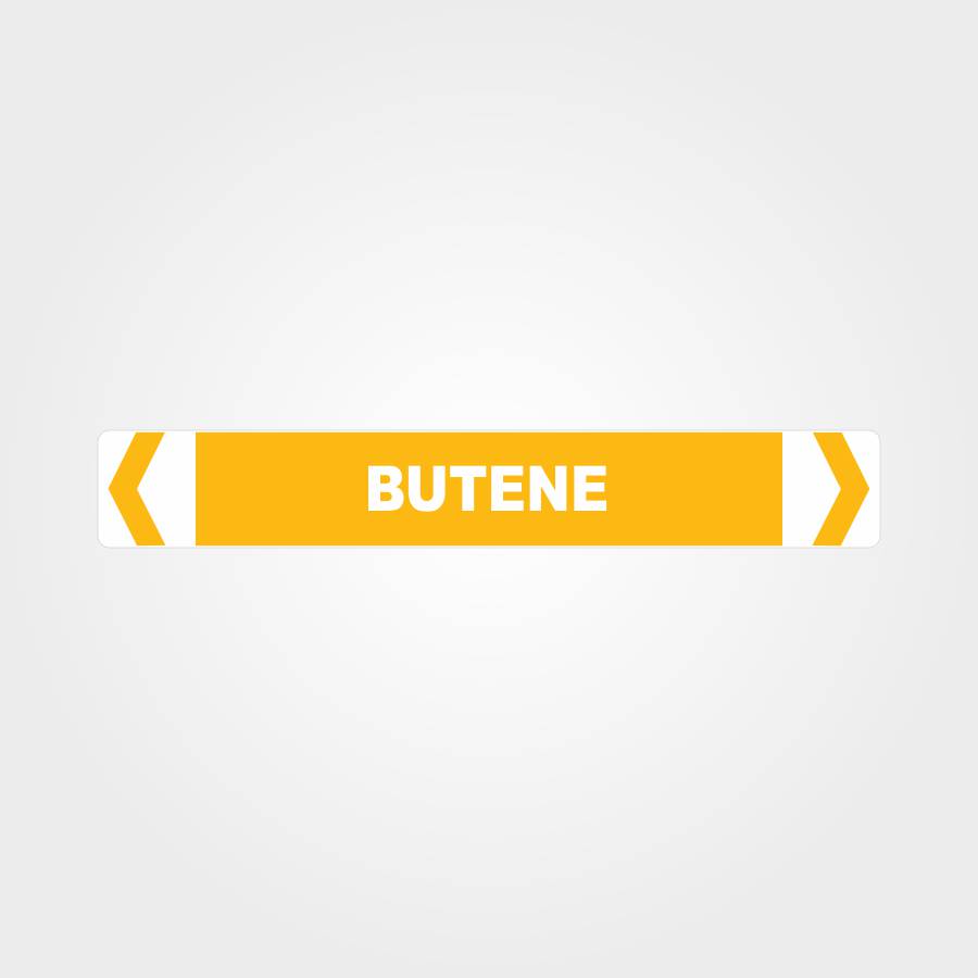 Customized Hazard Signs,Butene Pipe Marker