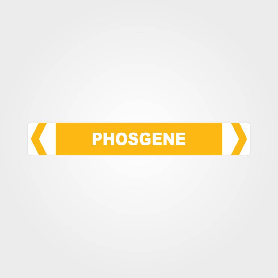 Custom Metal Sign,Phosgene Pipe Marker