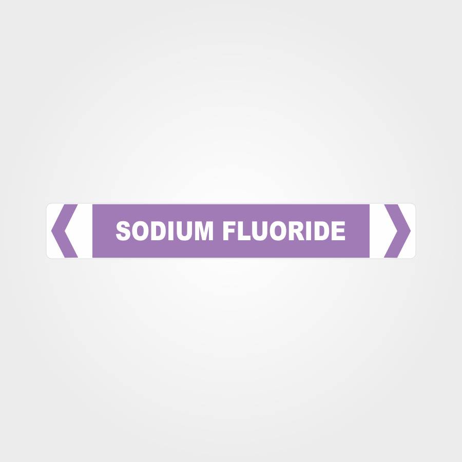 Custom Sign,Sodium Fluoride Pipe Marker