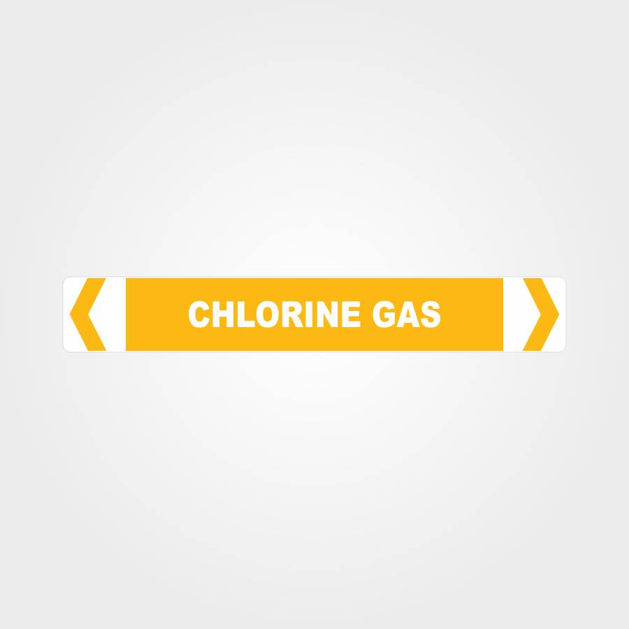 Custom Signs For Business,Chlorine Gas Pipe Marker