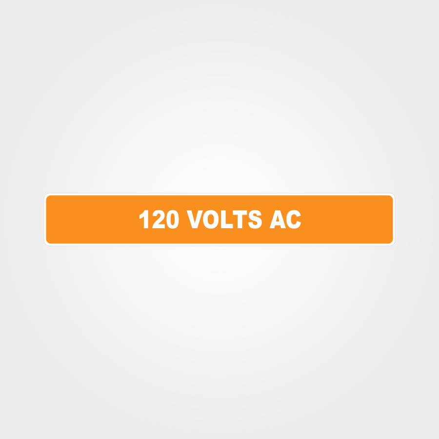 Customized Hazard Signs,120 Volts Ac Pipe Marker