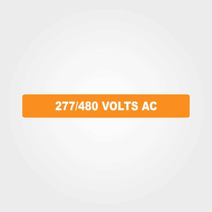 Customized Safety Signs,277/480 Volts Ac Pipe Marker