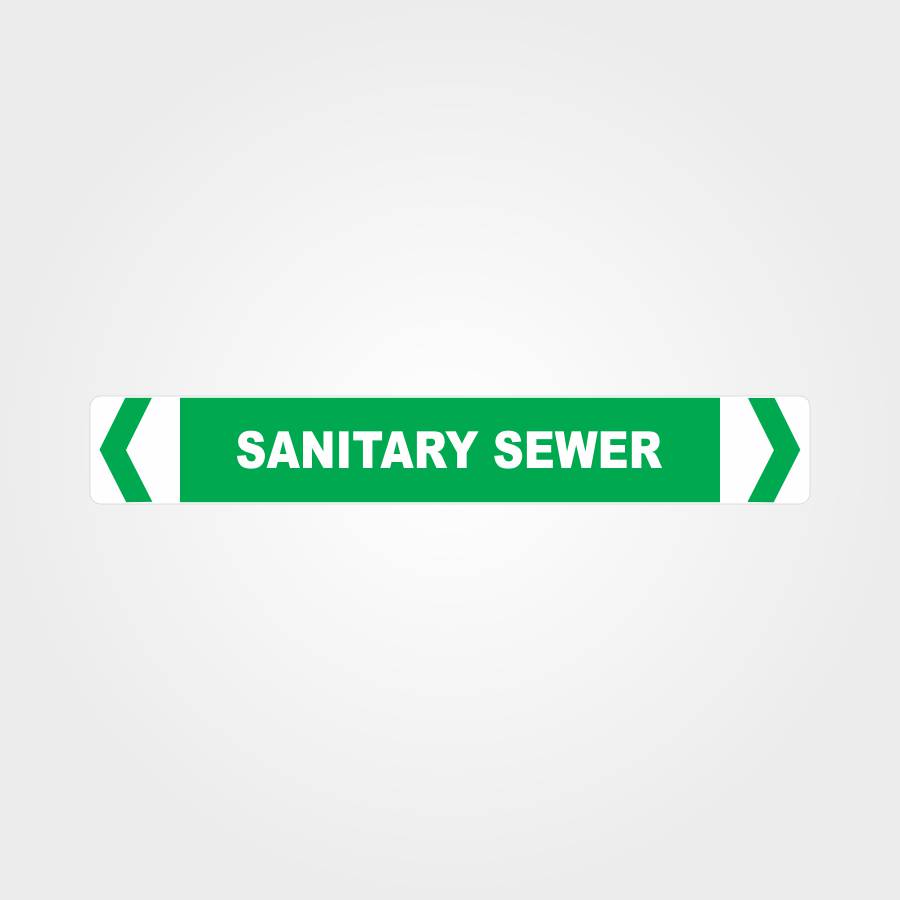 Custom Sign,Sanitary Sewer Pipe Marker