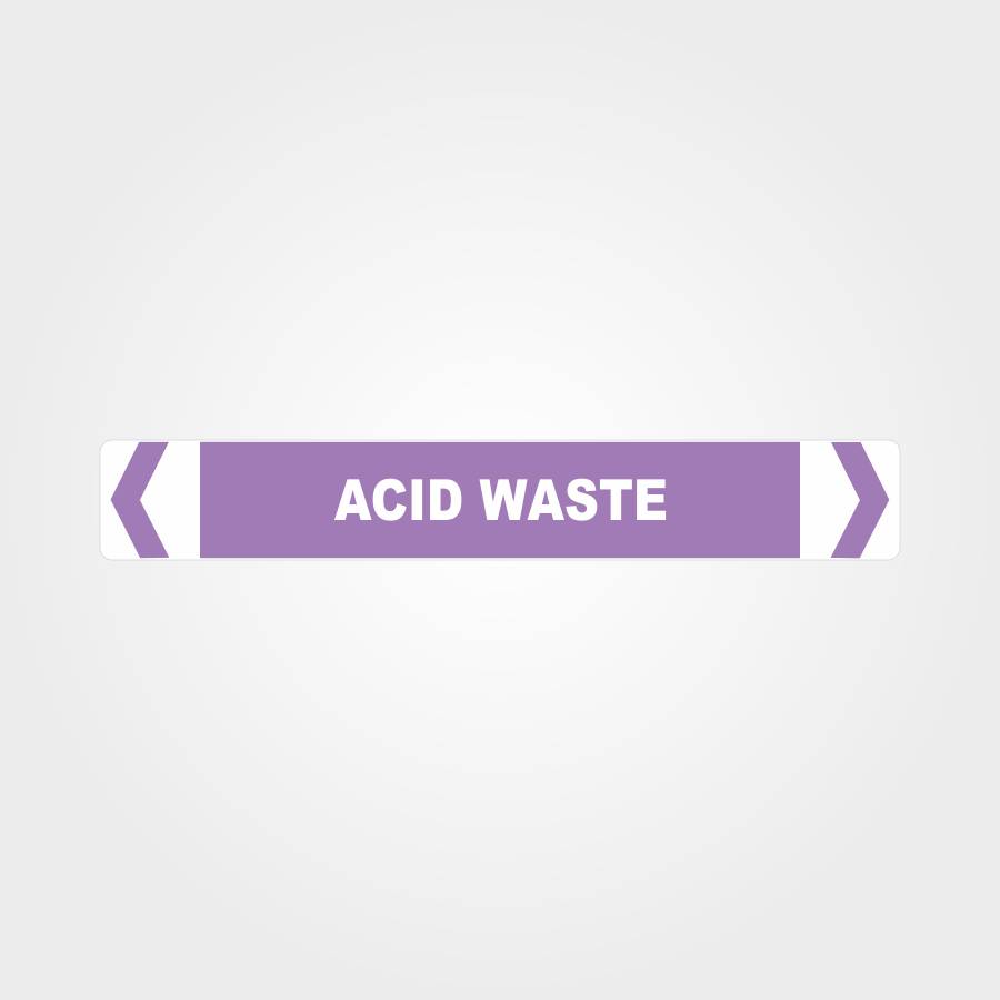 Custom Signs Outdoor Metal,Acid Waste Pipe Marker