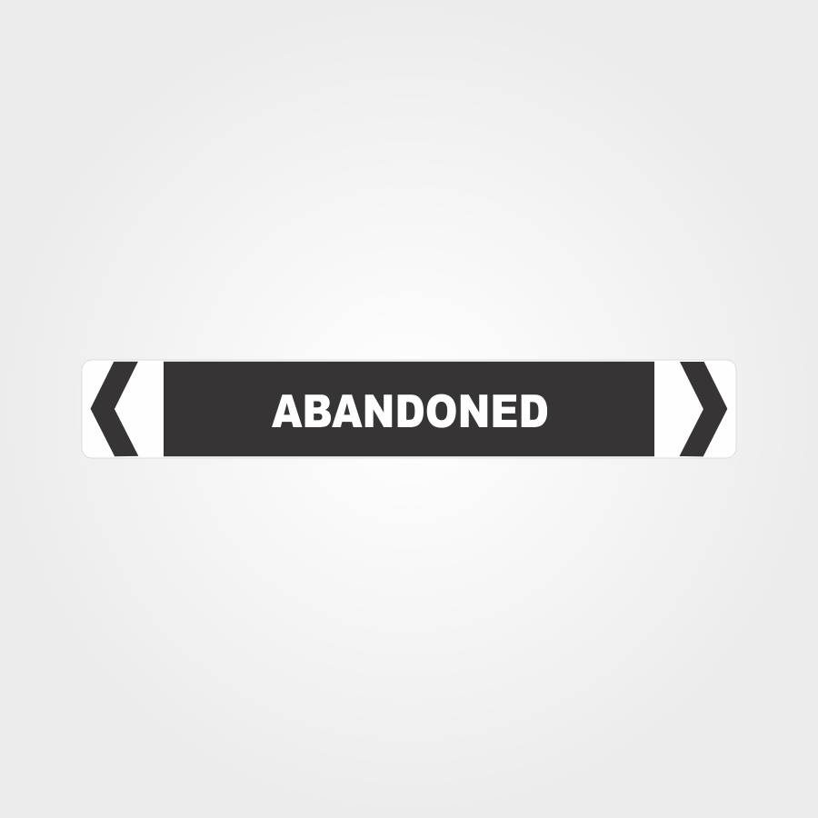 Custom Signs Outdoor Metal,Abandoned Pipe Marker