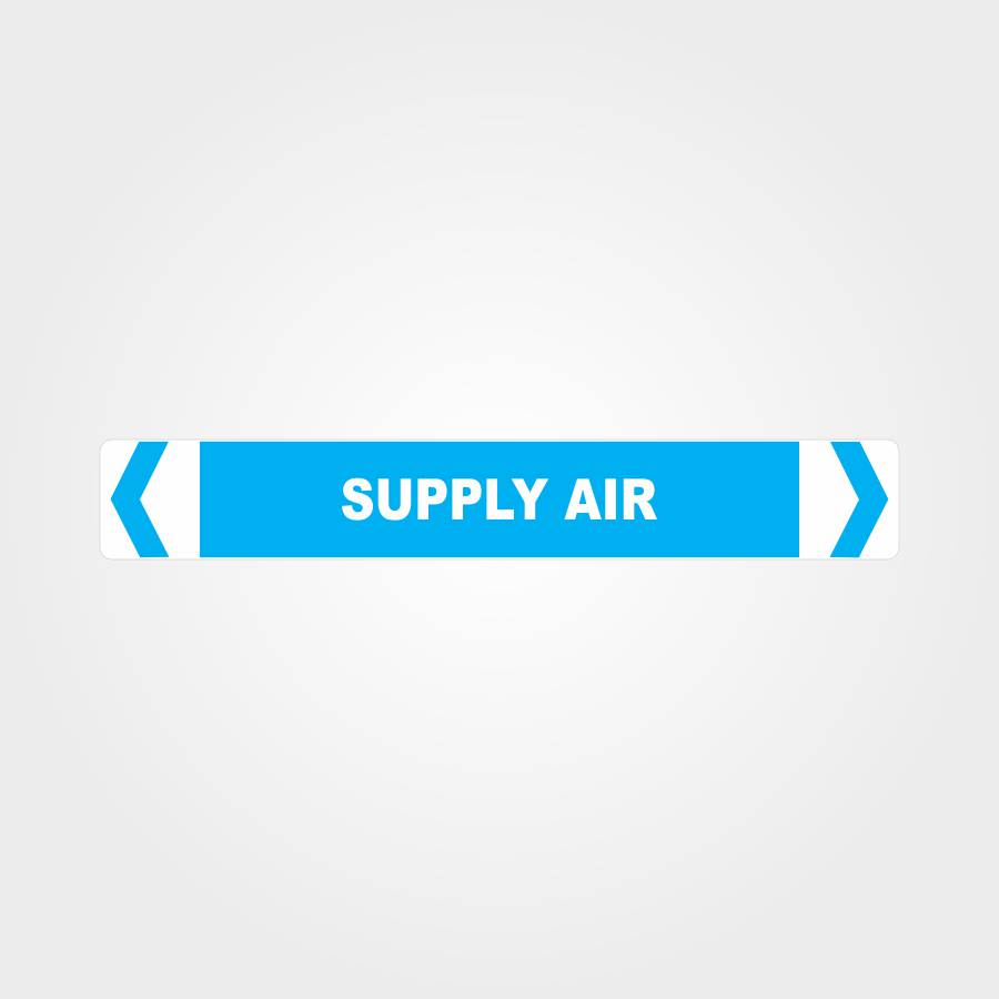 Custom Sign,Supply Air Pipe Marker