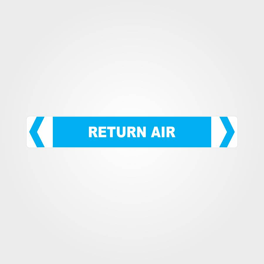 Customized Safety Signs,Return Air Pipe Marker