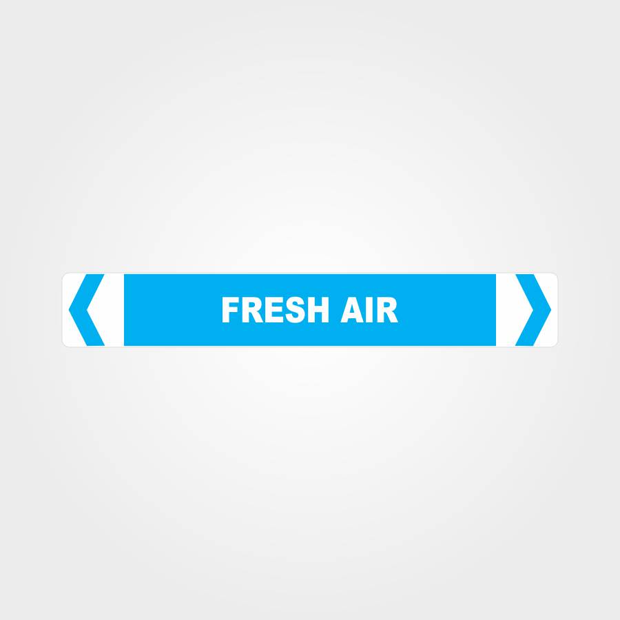 Customized Hazard Signs,Fresh Air Pipe Marker