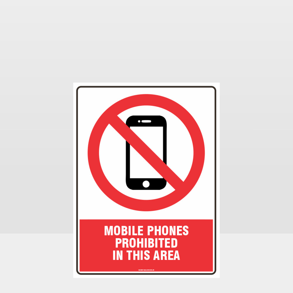 Custom Signs Personalized,Prohibition Mobile Phones Prohibited In This Area Sign