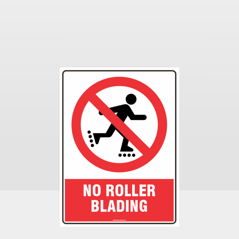 Custom Metal Sign,Prohibition No Roller Blading Sign