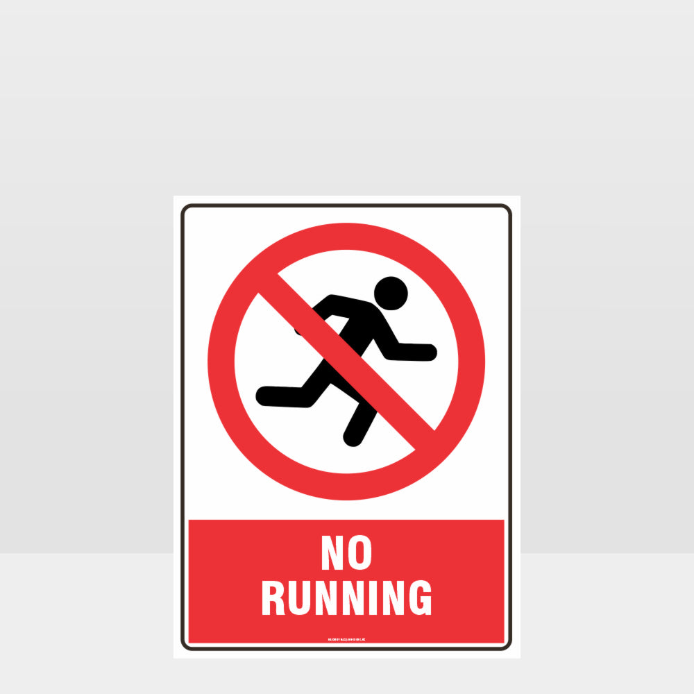No Running Rign Customized Safety Signs,Prohibition No Running Sign