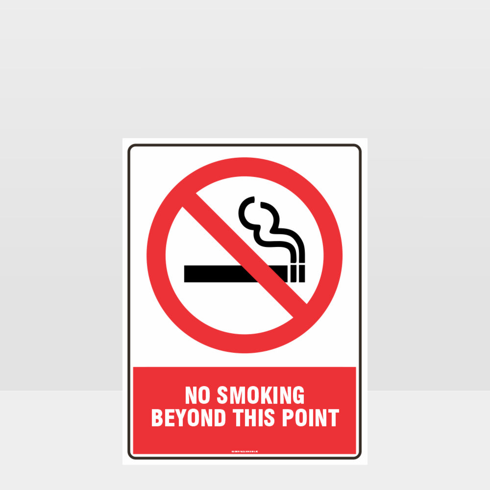 Custom Signs Outdoor Metal,Prohibition No Smoking Beyond This Point Sign