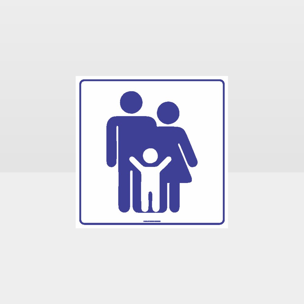 Custom Yard Signs,Family Toilets Symbol Sign