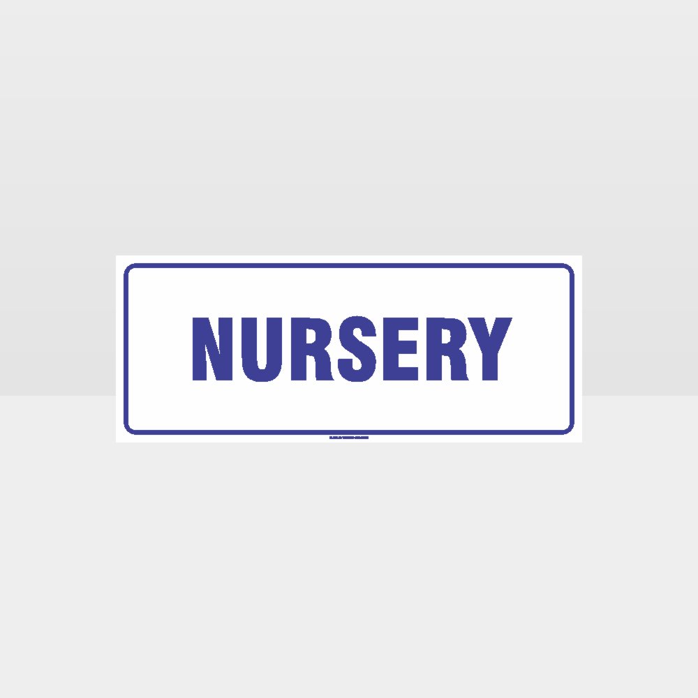 Custom Metal Sign,Nursery White Background Sign