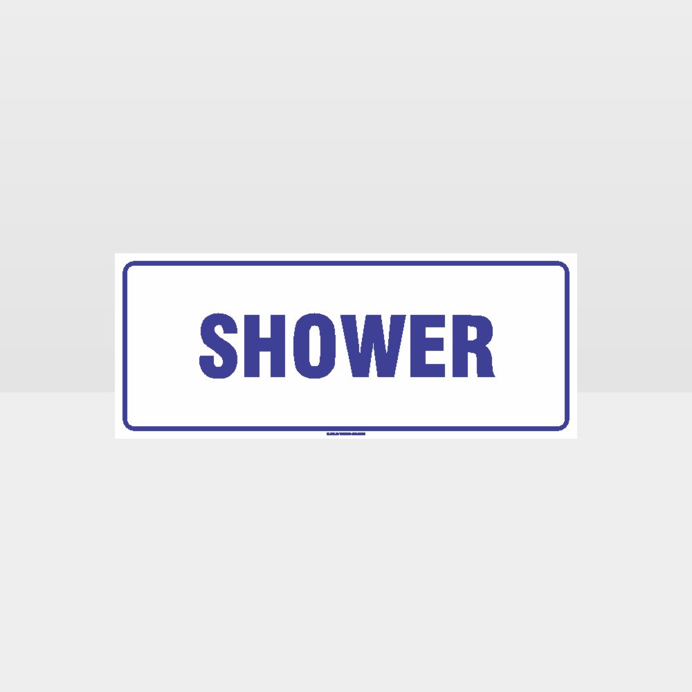 Custom Signs Personalized,Shower White Background Sign