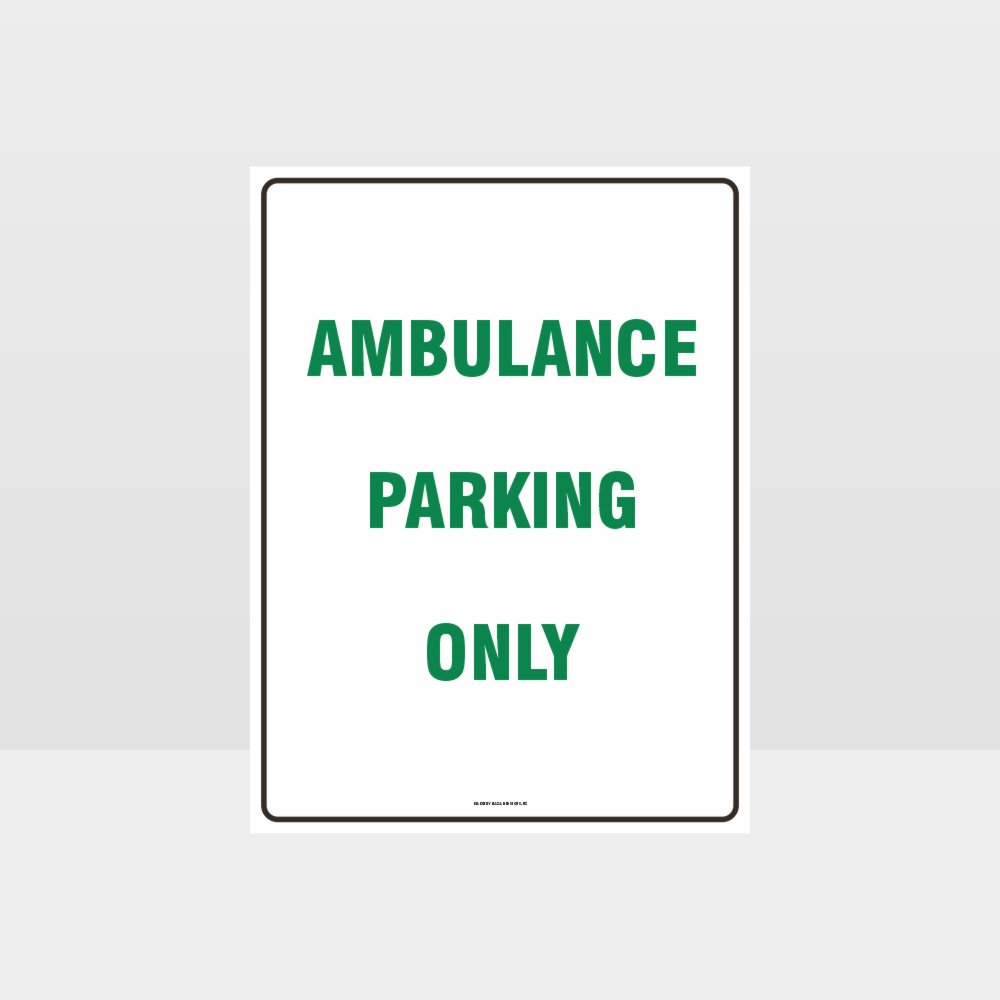 Custom Metal Sign,Ambulance Parking Only Sign