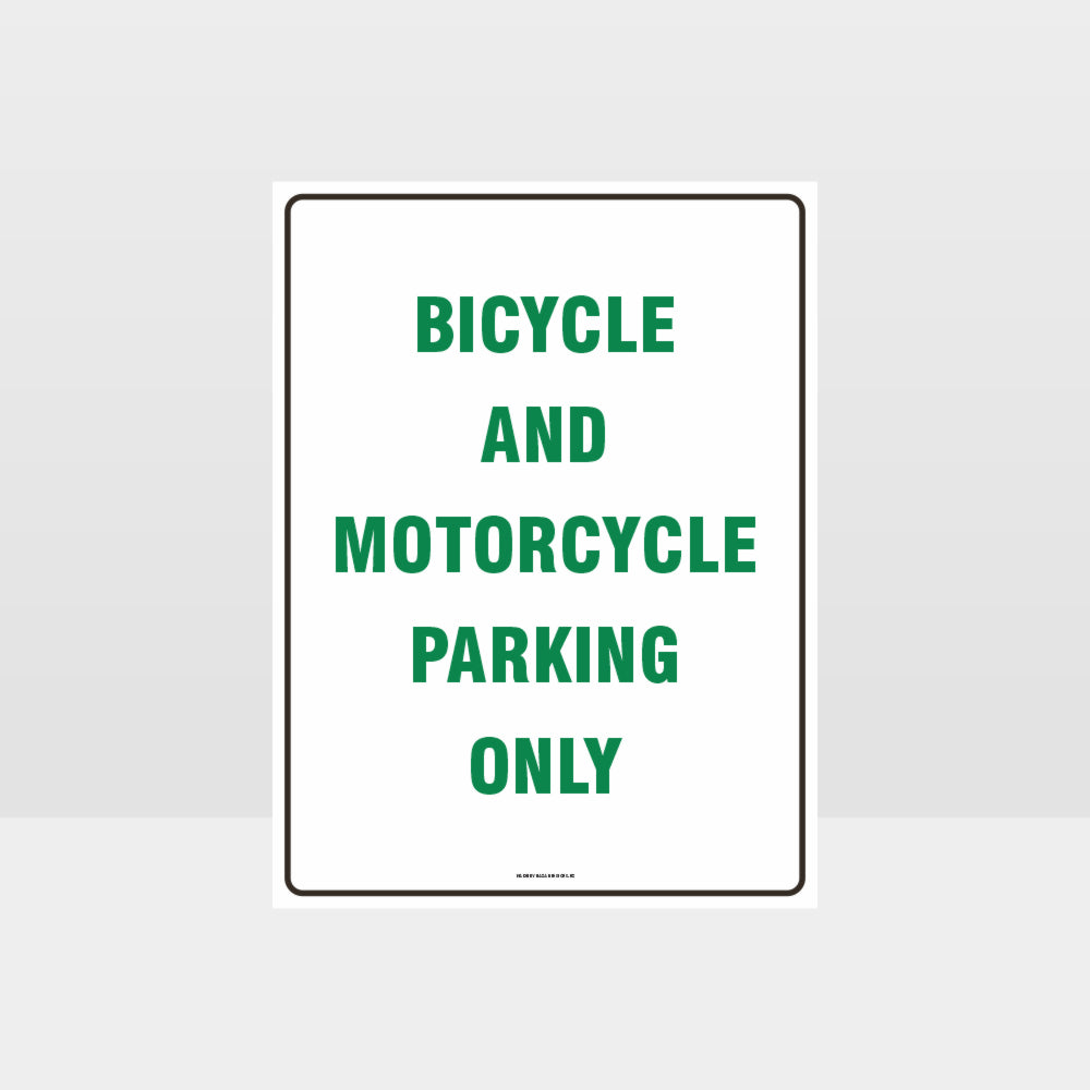 Customized Hazard Signs,Bicycle And Motorcycle Parking Only Sign