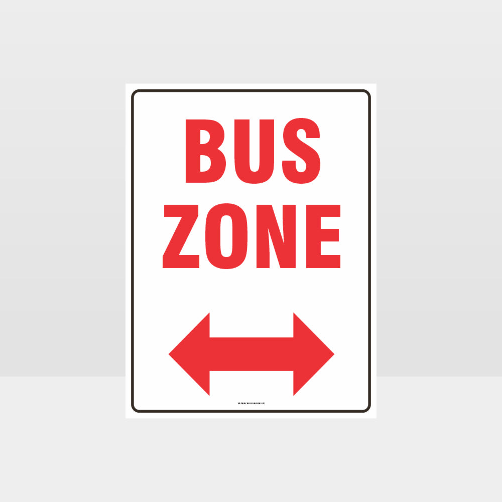 Custom Sign,Bus Zone Left And Right Arrow Sign