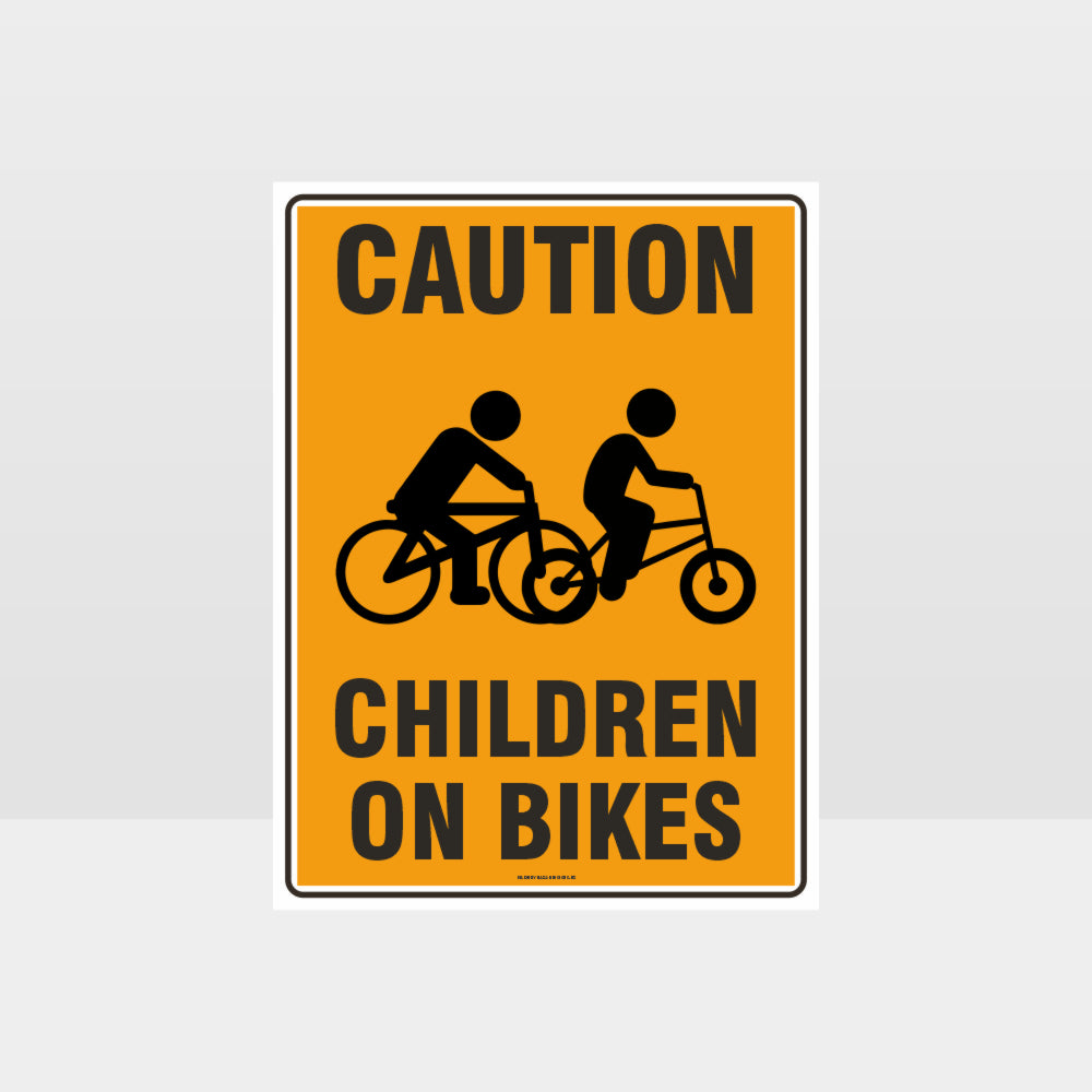 Customized Safety Signs,Caution Children On Bikes Sign
