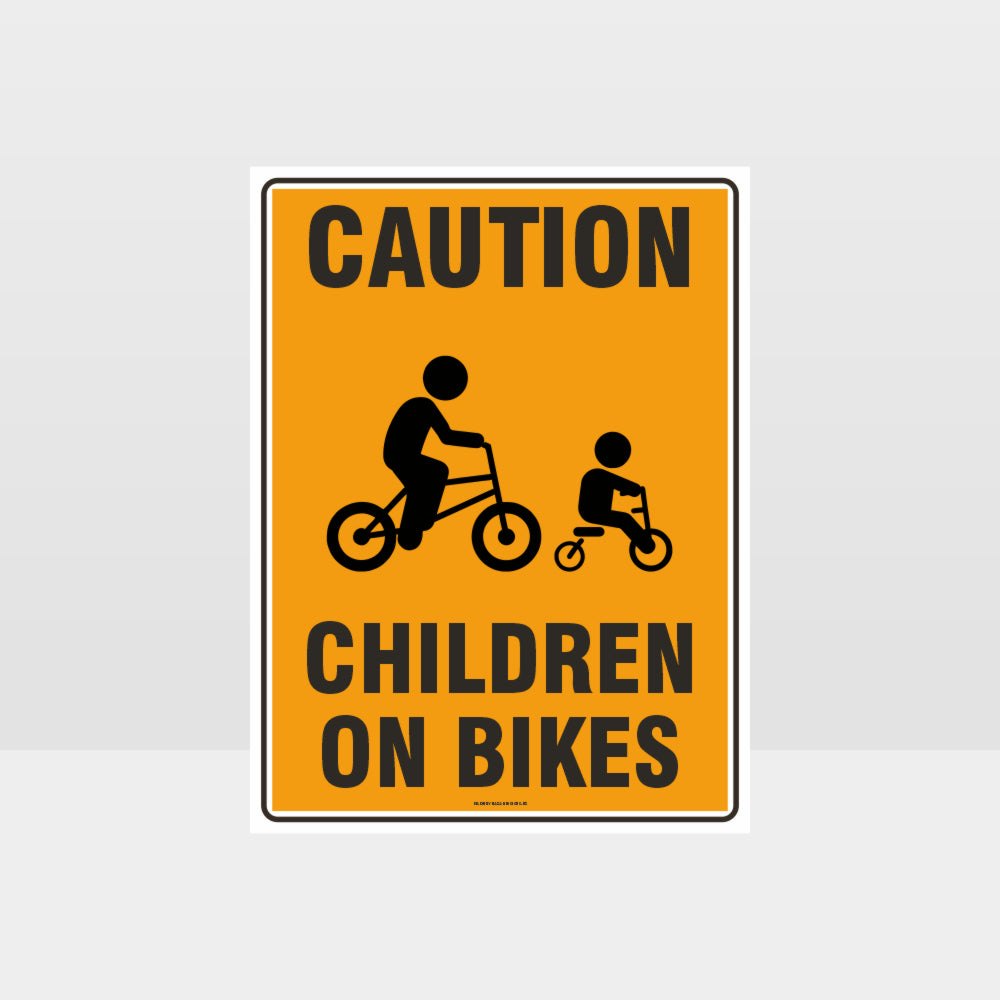 Customized Hazard Signs,Caution Children On Bikes 01 Sign