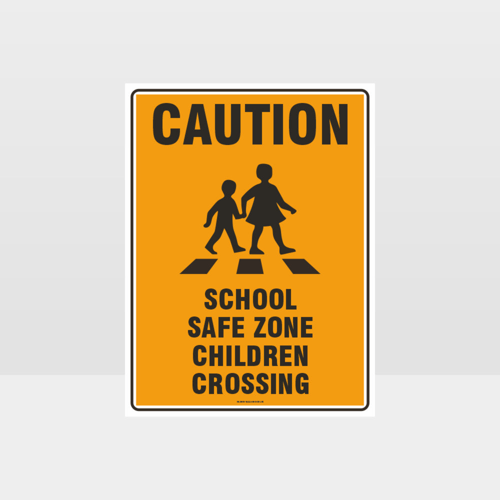 Custom Sign,Caution School Safe Zone Children Crossing Sign