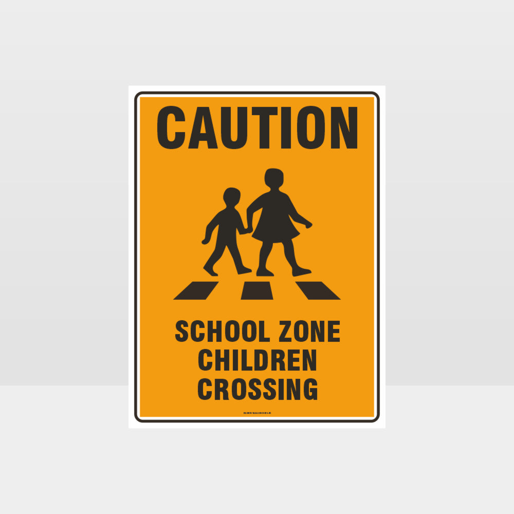 Customized Safety Signs,Caution School Zone Children Crossing Sign