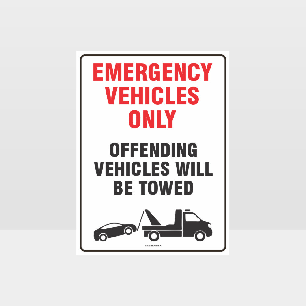 Custom Gate Signs,Emergency Vehicles Only 01 Sign