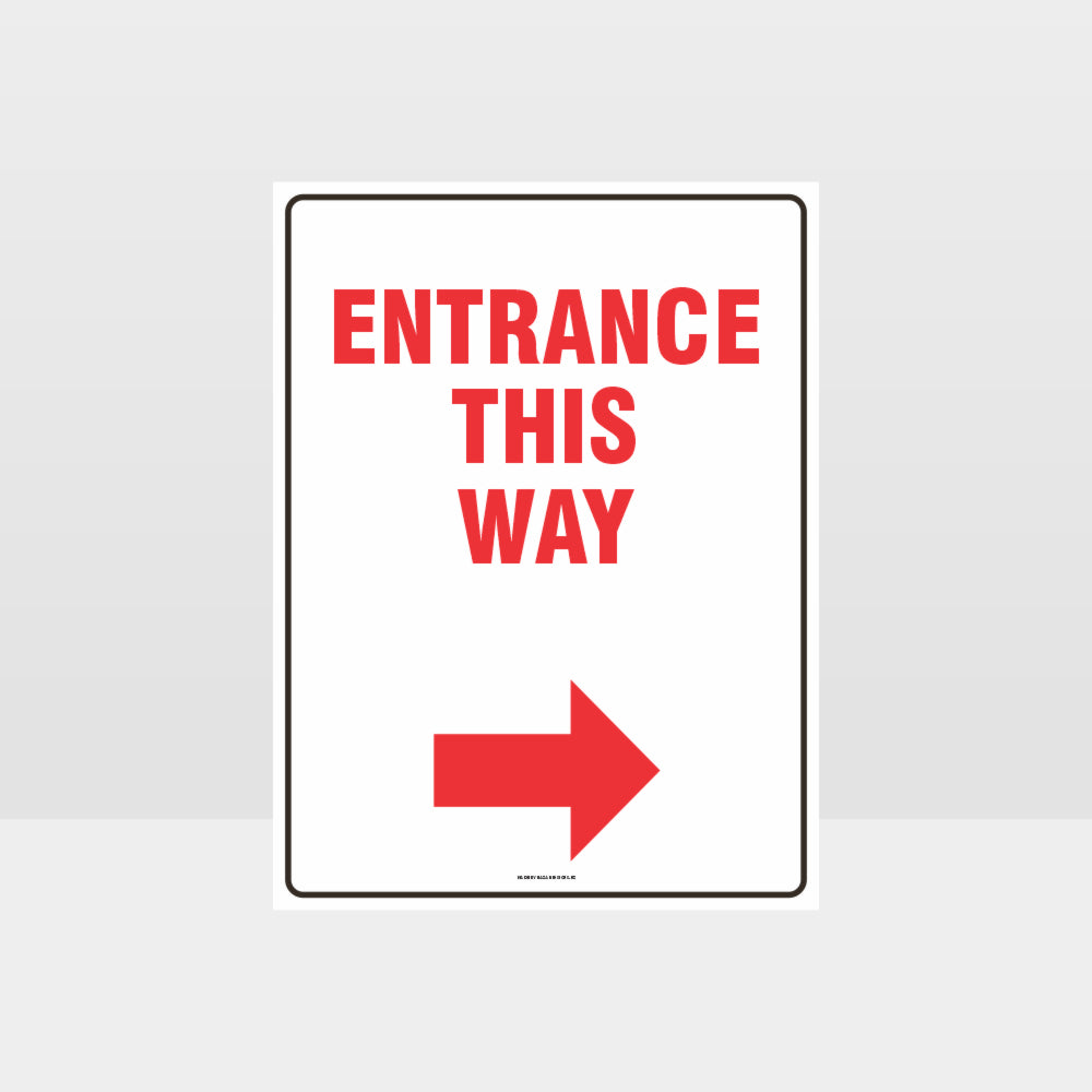 Custom Signs Personalized,Entrance This Way Right Sign