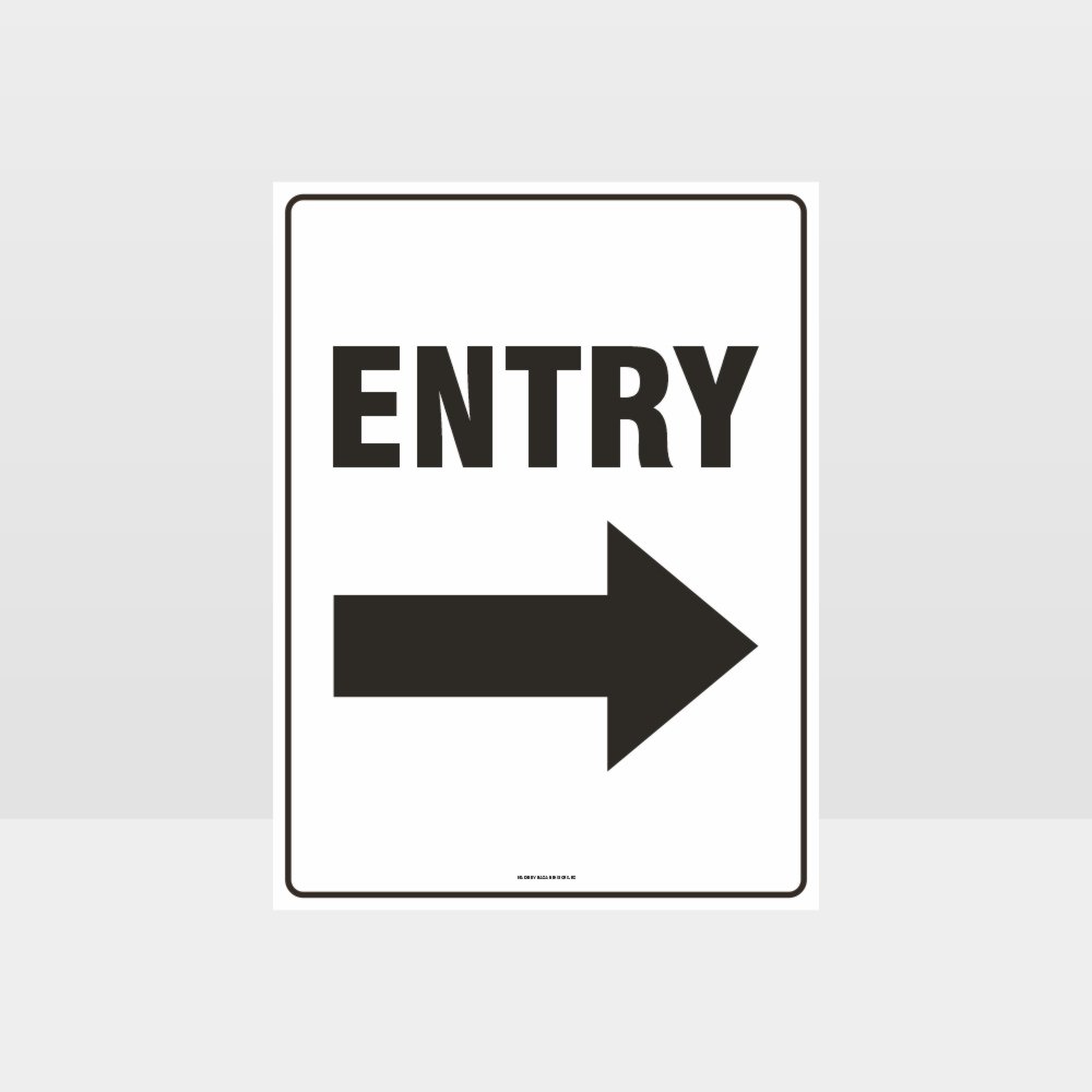Custom Sign,Entry Right Sign