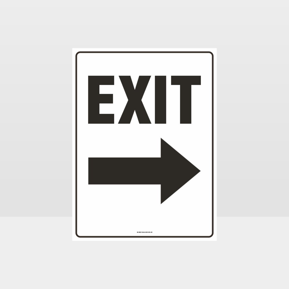 Custom Sign,Exit Right Arrow Sign