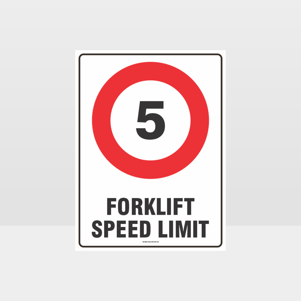 Customized Hazard Signs,Forklift Speed Limit 5Km Sign