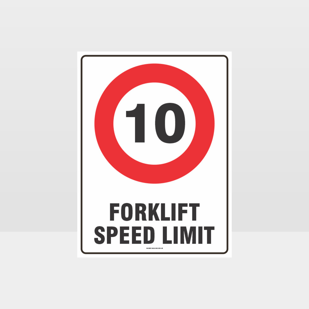 Customized Hazard Signs,Forklift Speed Limit 10Km Sign