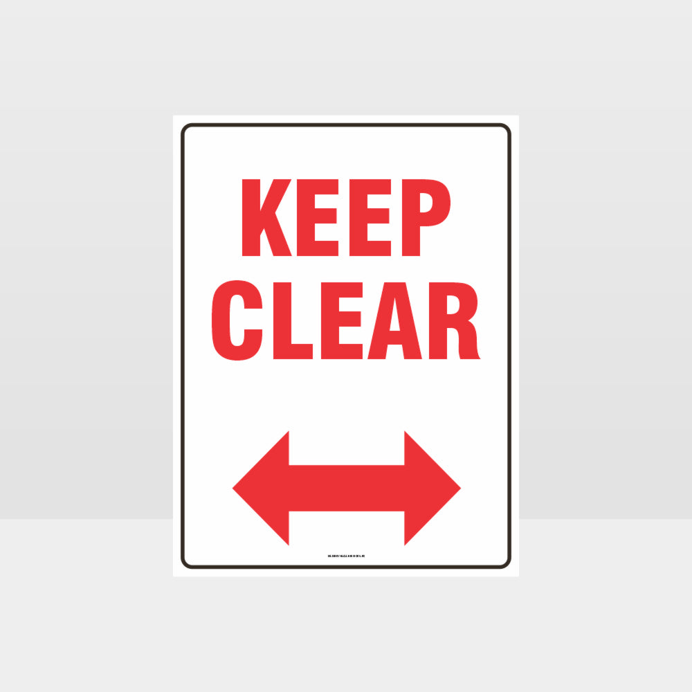 Custom Signs Personalized,Keep Clear Left And Right Arrow Sign