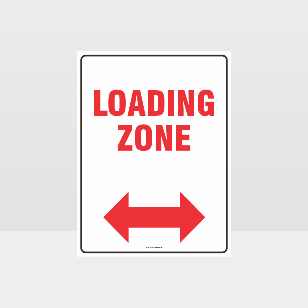 Custom Yard Signs,Loading Zone Left And Right Arrow Sign