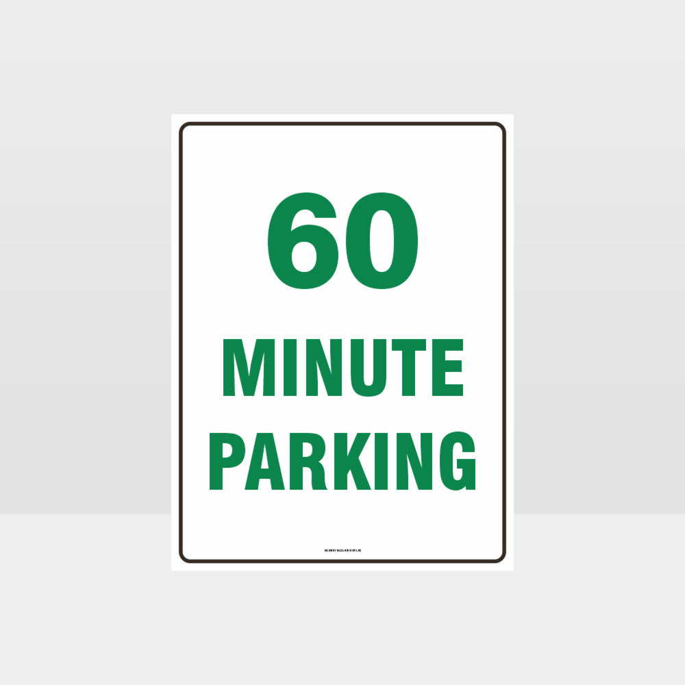 Custom Metal Sign,60 Minute Parking Sign