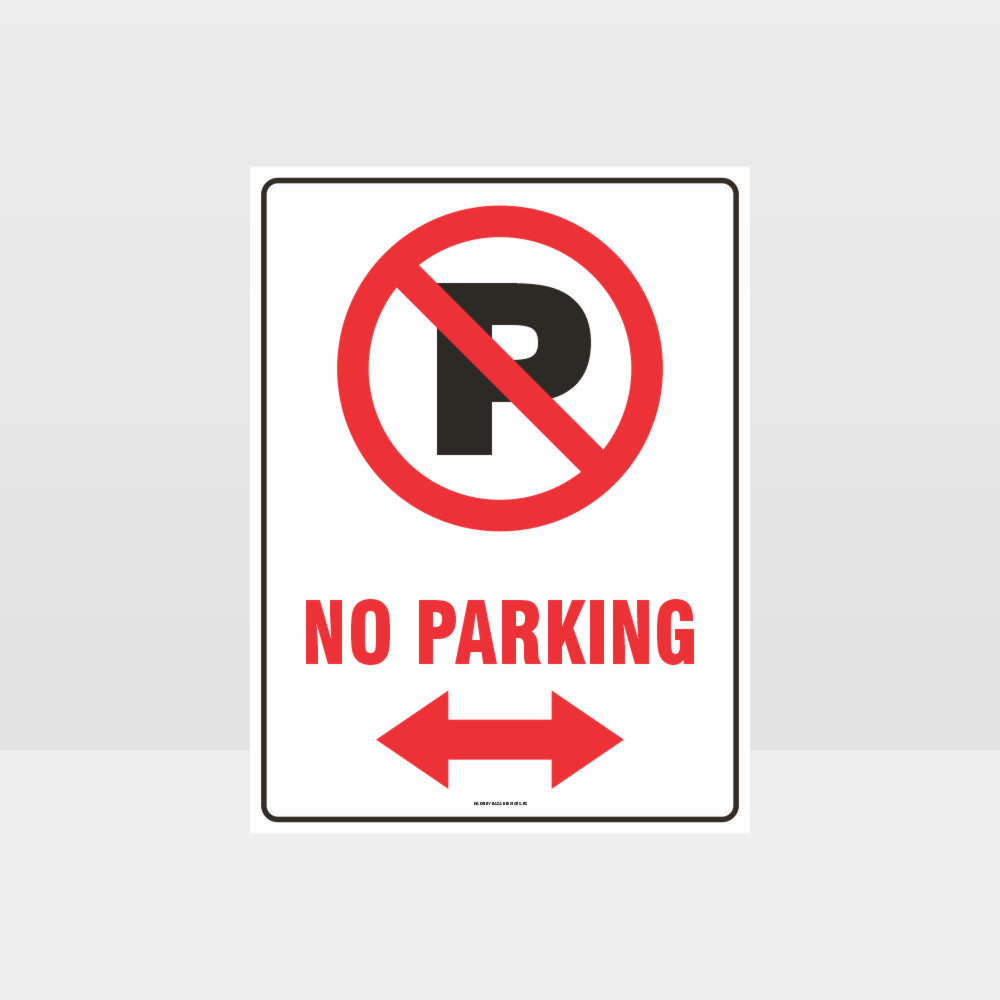 Custom Yard Signs,No Parking Left And Right Arrow Sign
