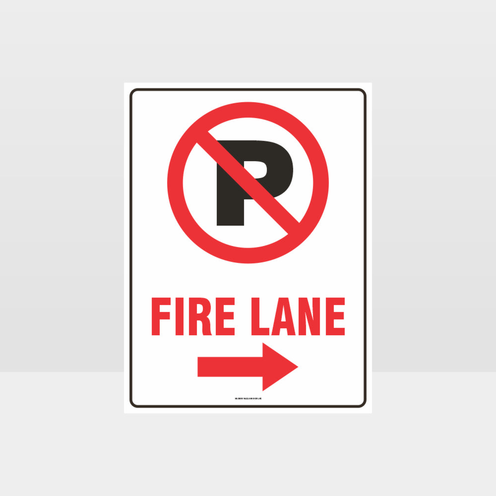 Customized Safety Signs,Fire Lane Right Arrow Sign