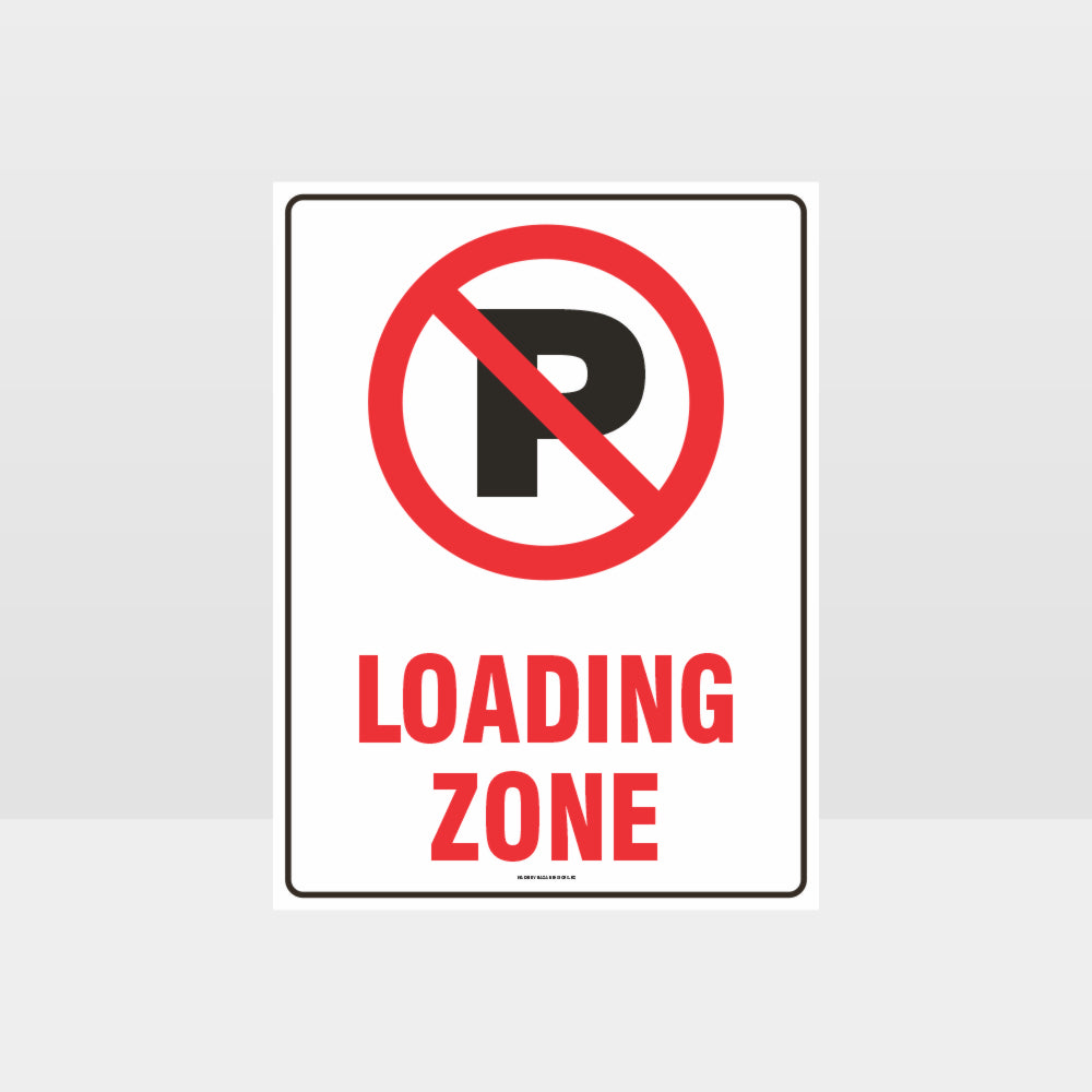 Custom Metal Sign,No Parking Loading Zone Symbol Sign