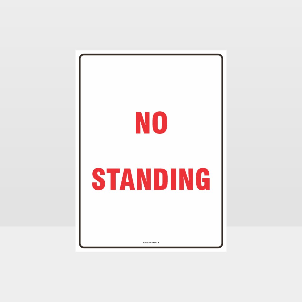 Custom Signs Outdoor Metal,No Standing Sign