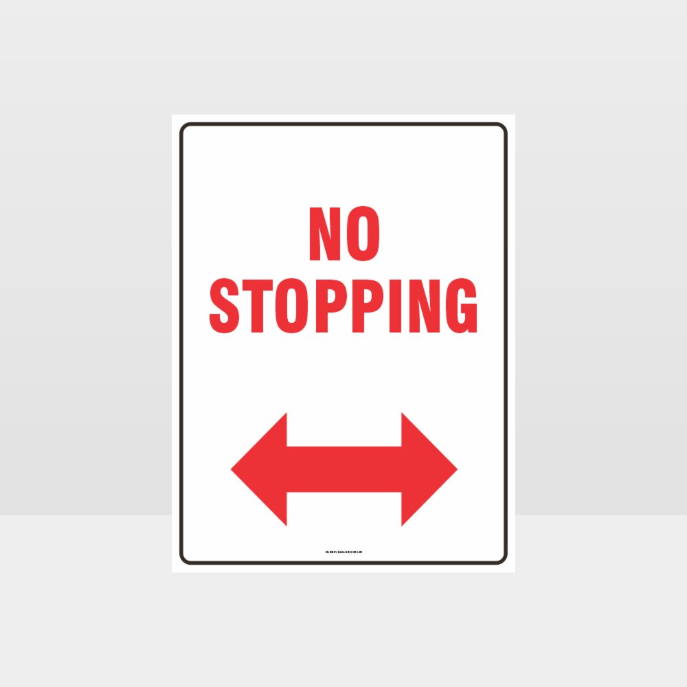 Customized Safety Signs,No Stopping Left And Right Arrow Sign