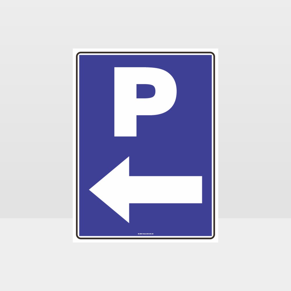 Custom Signs Personalized,P Parking Left Arrow Sign