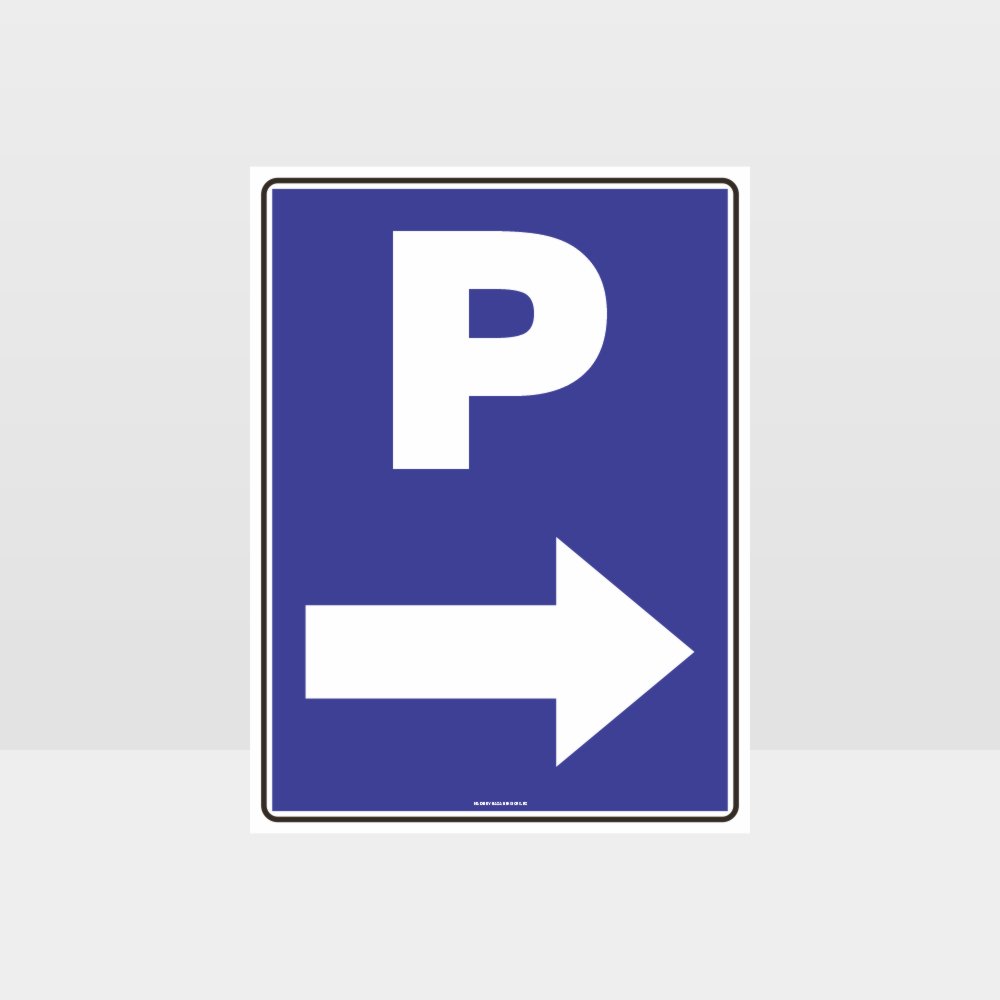 Custom Signs Personalized,P Parking Right Arrow Sign